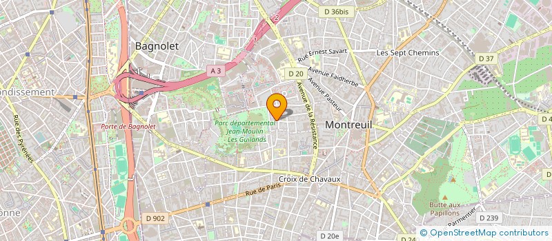 localisation de l'entreprise NOVAREV ENERGIE  MONTREUIL