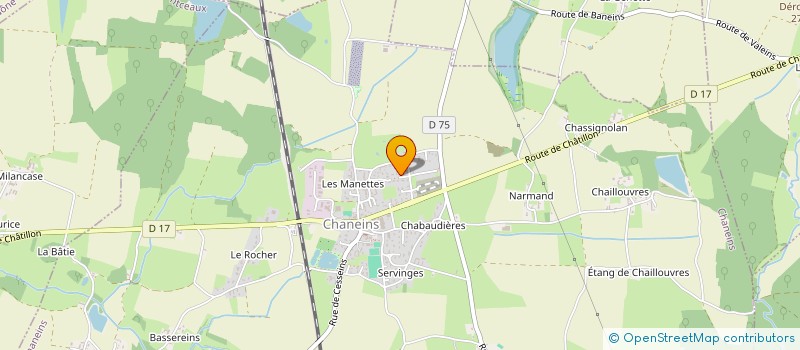 localisation de l'entreprise NOVAREVE à CHANEINS