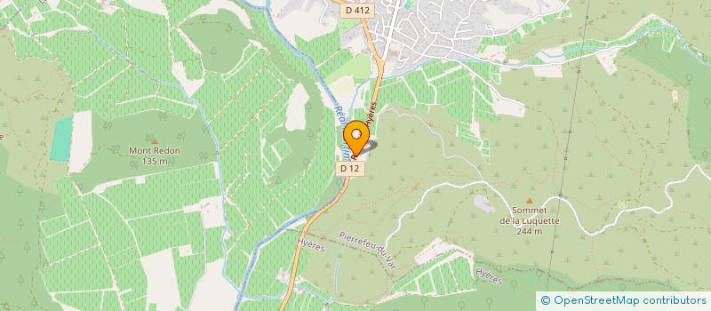 localisation de l'entreprise NOVARO RECEPTIONS à PIERREFEU-DU-VAR