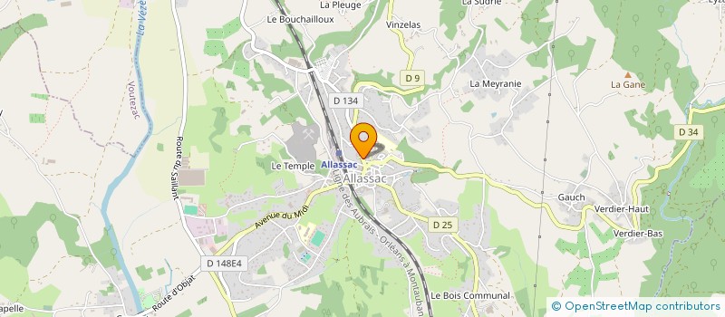 localisation de l'entreprise NOVASOLE  ALLASSAC