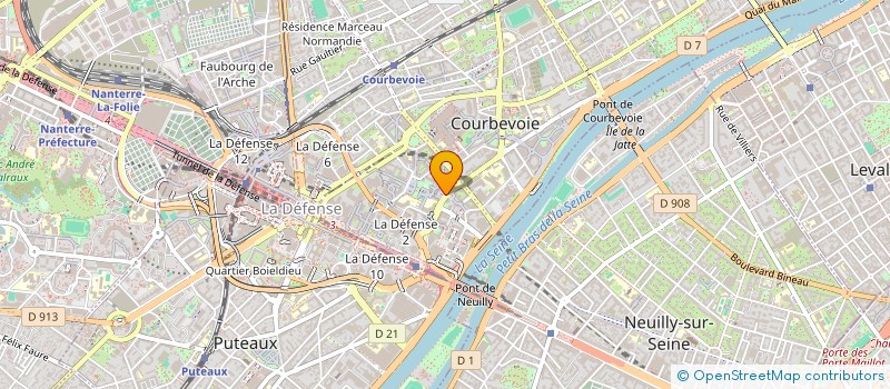 localisation de l'entreprise NOVASPACE SAS à COURBEVOIE
