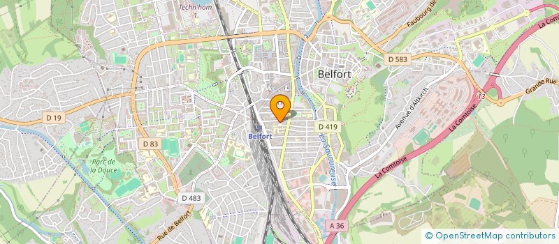 localisation de l'entreprise NOVASSUR à BELFORT