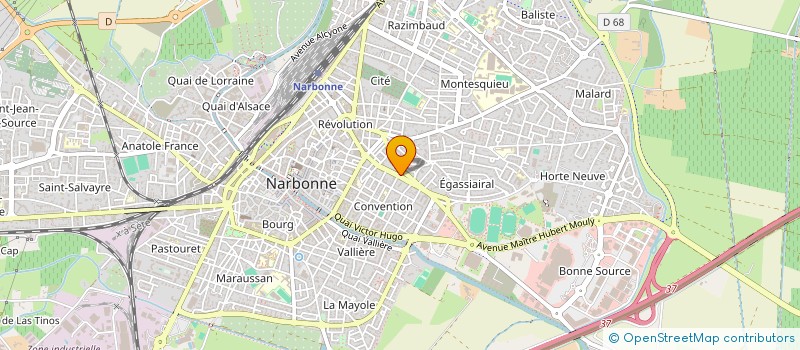 localisation de l'entreprise NOVASUD à NARBONNE