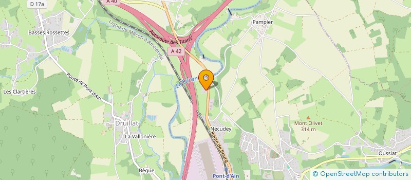 localisation de l'entreprise NOVASYSTEM à PONT-D'AIN