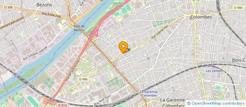 localisation de l'entreprise NOVAT à COLOMBES