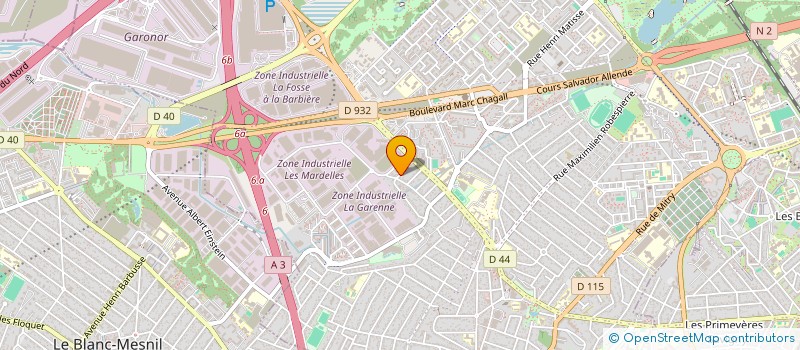localisation de l'entreprise NOVATECH à AULNAY-SOUS-BOIS