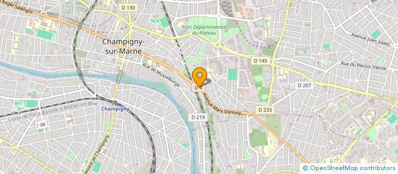 localisation de l'entreprise NOVATECH à CHAMPIGNY-SUR-MARNE