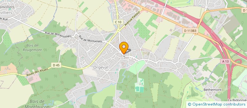 localisation de l'entreprise NOVATECH  ORGEVAL