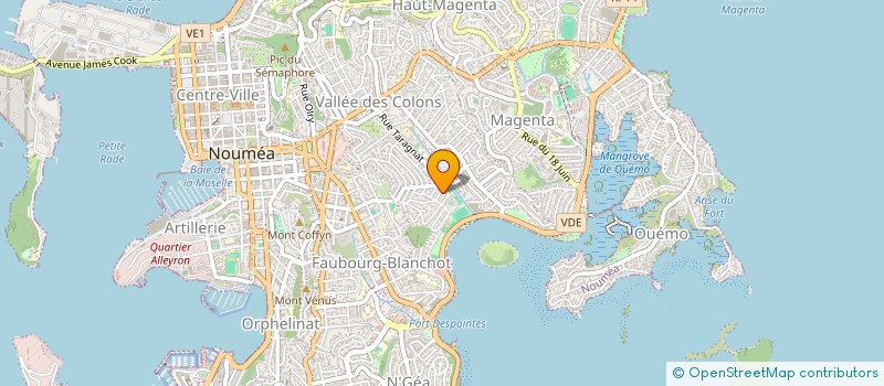 localisation de l'entreprise NOVATECH à NOUMEA