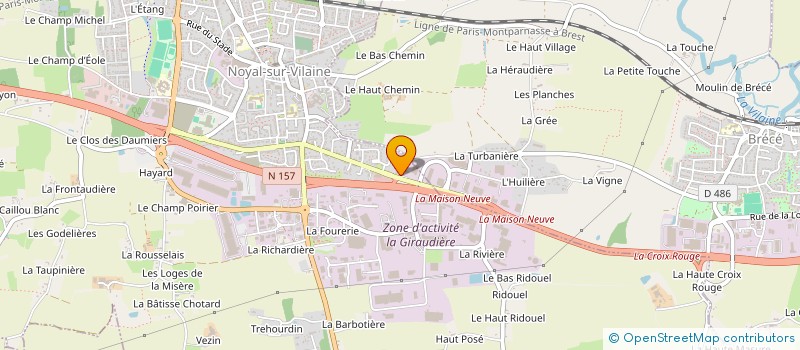localisation de l'entreprise NOVATEK FRANCE à NOYAL-SUR-VILAINE