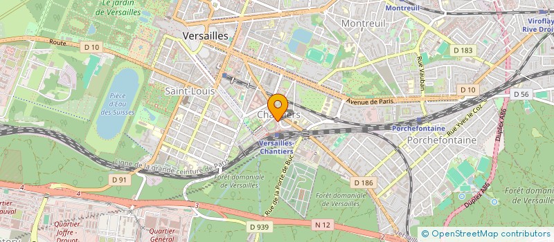 localisation de l'entreprise NOVATEL GROUP à VERSAILLES