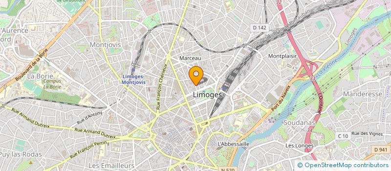 localisation de l'entreprise NOVATERIM à LIMOGES