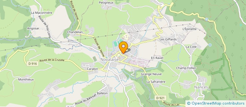 localisation de l'entreprise NOVATEX  NOVALAISE