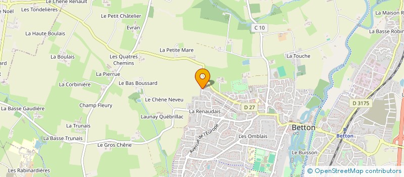 localisation de l'entreprise NOVATI  BETTON