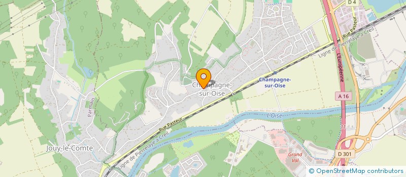 localisation de l'entreprise NOVATIO TRAVAUX à CHAMPAGNE-SUR-OISE