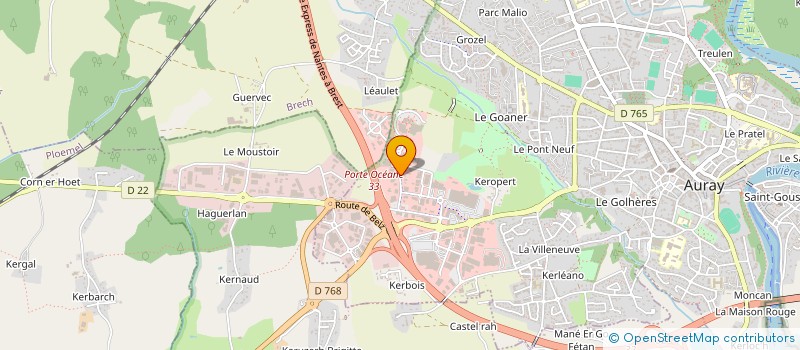 localisation de l'entreprise NOVATIQUE à AURAY