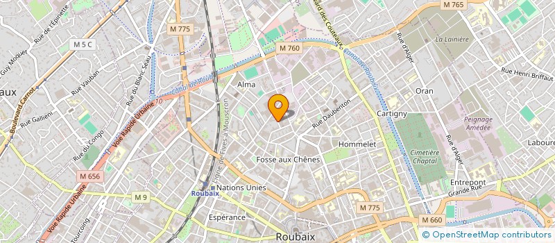 localisation de l'entreprise NOVATIVE FOOD à ROUBAIX