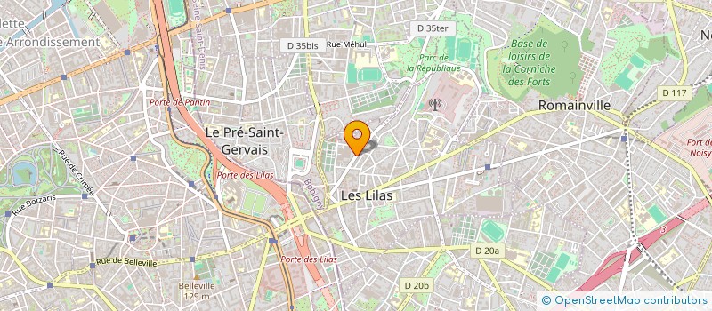 localisation de l'entreprise NOVATRA  LES LILAS