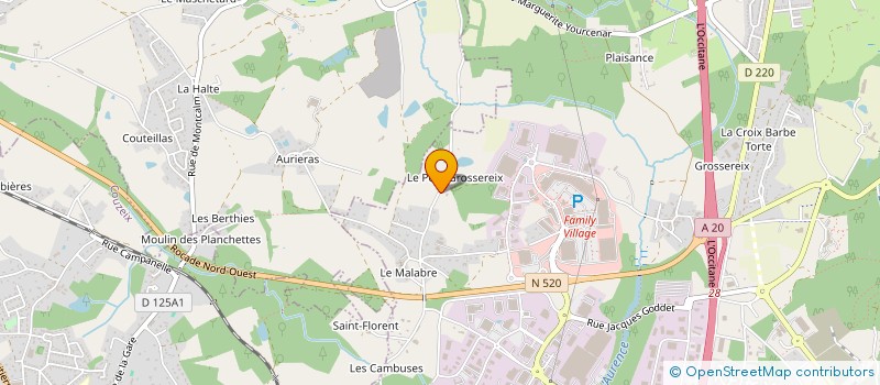 localisation de l'entreprise NOVATUDE à LIMOGES