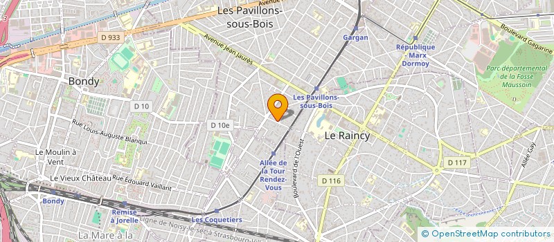 localisation de l'entreprise NOVAXUS  LES PAVILLONS-SOUS-BOIS