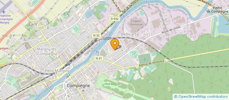 localisation de l'entreprise NOVDIA TRANSPORT à COMPIEGNE
