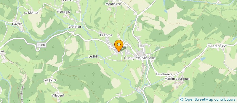 localisation de l'entreprise NOVEASUPPORT  CUSSY-EN-MORVAN