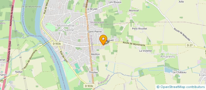 localisation de l'entreprise NOVEAX à FRANCHELEINS