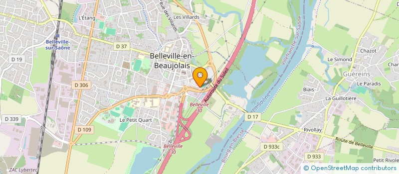 localisation de l'entreprise NOVECAP à BELLEVILLE-EN-BEAUJOLAIS