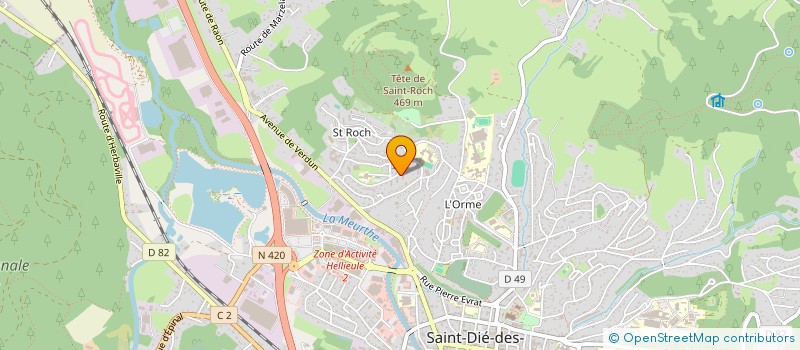 localisation de l'entreprise NOVEL-RESEAUX à SAINT-DIE-DES-VOSGES