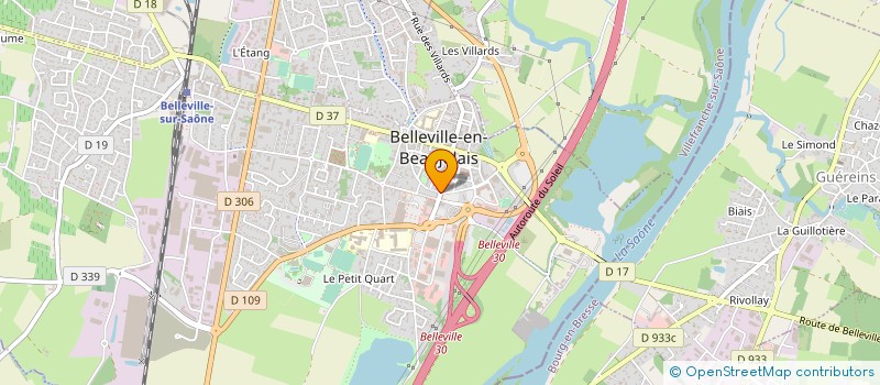 localisation de l'entreprise NOVELAB à BELLEVILLE-EN-BEAUJOLAIS