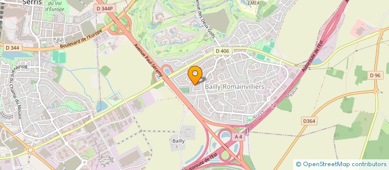 localisation de l'entreprise NOVELYA à BAILLY-ROMAINVILLIERS