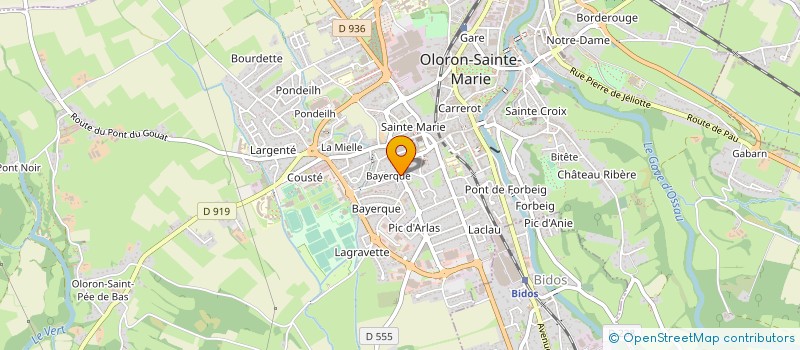 localisation de l'entreprise NOVEM ARREBONDIT 2008  OLORON-SAINTE-MARIE