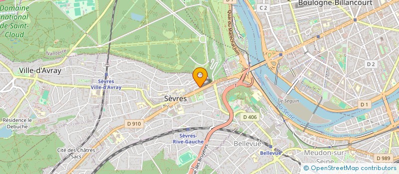 localisation de l'entreprise NOVEM INVEST à SEVRES