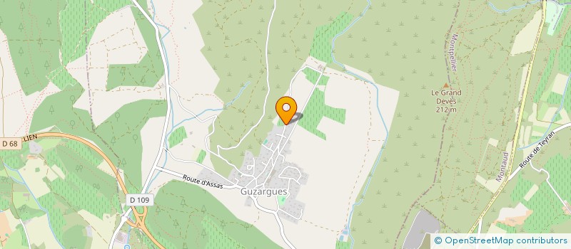 localisation de l'entreprise NOVEMBRE ECHO  GUZARGUES