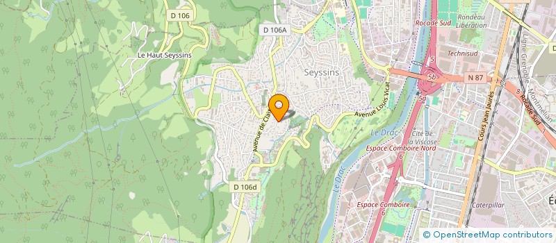 localisation de l'entreprise NOVENTIS à SEYSSINS