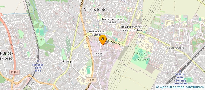 localisation de l'entreprise NOVEPAL  VILLIERS-LE-BEL