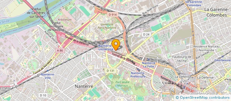 localisation de l'entreprise NOVERAAZ  NANTERRE