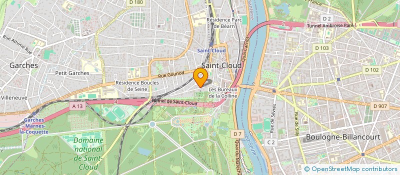 localisation de l'entreprise NOVERIA à SAINT-CLOUD