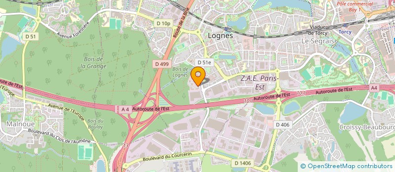 localisation de l'entreprise NOVETUD à LOGNES