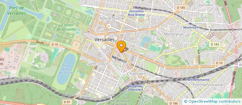 localisation de l'entreprise NOVI8 à VERSAILLES