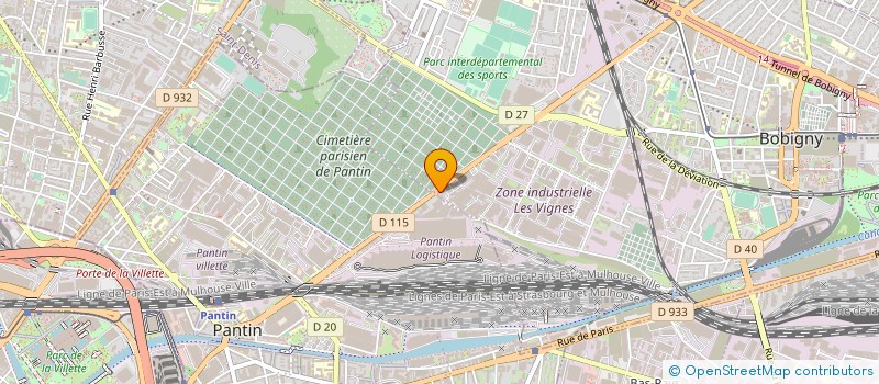 localisation de l'entreprise NOVIATECH à BOBIGNY