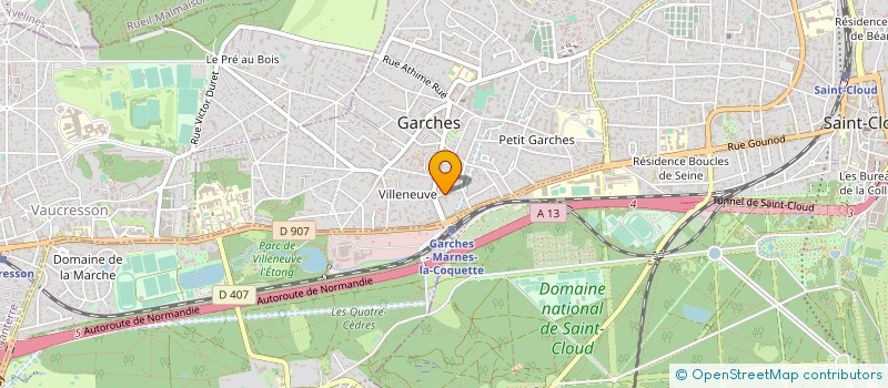 localisation de l'entreprise NOVIBAT à GARCHES