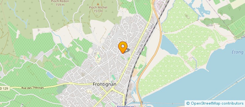 localisation de l'entreprise NOVIE à FRONTIGNAN