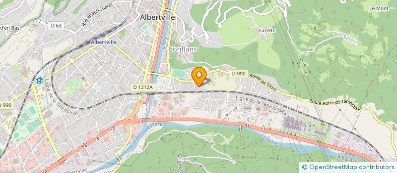 localisation de l'entreprise NOVIMMO  ALBERTVILLE