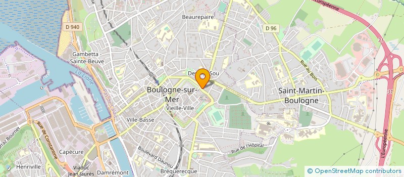 localisation de l'entreprise NOVINFO à BOULOGNE SUR MER