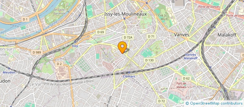 localisation de l'entreprise NOVINSA à ISSY-LES-MOULINEAUX