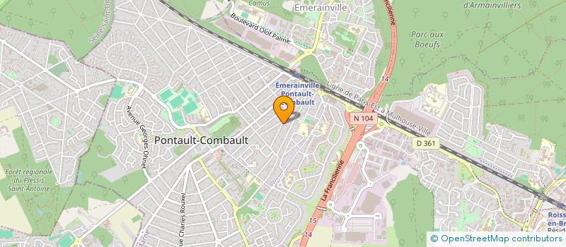 localisation de l'entreprise NOVO PONTAULT à PONTAULT-COMBAULT