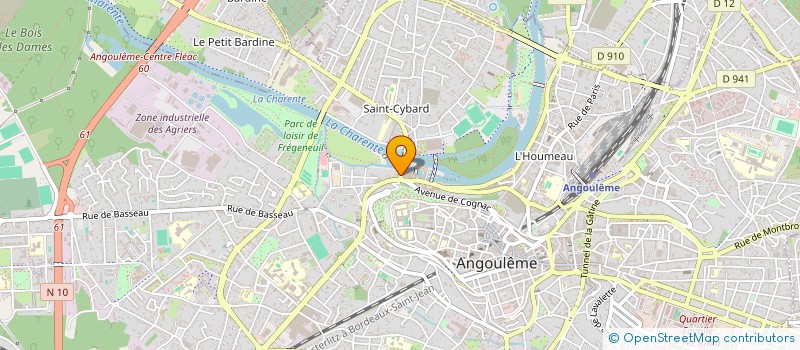 localisation de l'entreprise NOVO4D à ANGOULEME