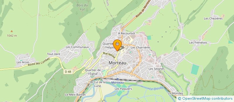 localisation de l'entreprise NOVODESS à MORTEAU