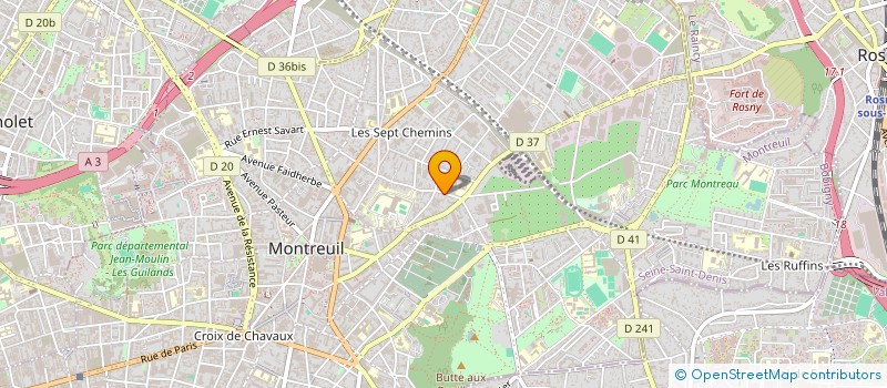 localisation de l'entreprise NOVOISEAU à MONTREUIL